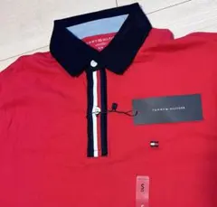 トミーヒルフィガー　半袖ポロシャツ　赤　TOMMY HILFIGER