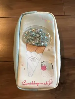 すみっコぐらし　シャカシャカ　ペンケース　ポーチ　アイス