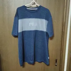 FILA フィラ メンズ 半袖 Tシャツ ネイビー グレー3Lのサムネイル