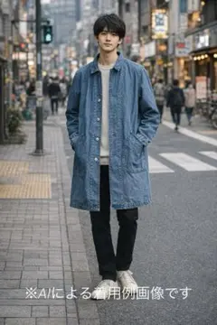 INHERIT インヘリット　ライトデニムシャツジャケット　Lサイズ
