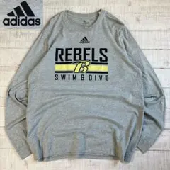 アディダス 長袖Tシャツ ロンT グレー REBELS SWIM & DIVEのサムネイル