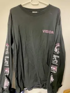 VISION STREET WEAR 長袖カットソー ブラックのサムネイル