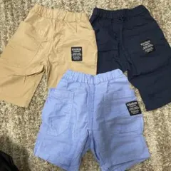 moujonjon 100㎝　ムージョンジョン ハーフパンツ 3色セット