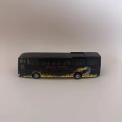 バス ミニカー METAL TOURS ブラック