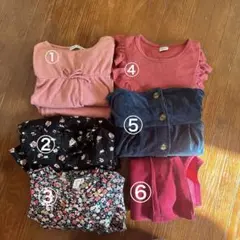 女の子　秋冬服　ever closet など　120-130 まとめ6点セット