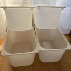 IKEAトロファスト　白４箱セット