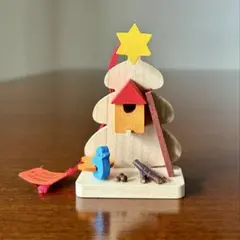 ドイツ GRAUPNER 木製 クリスマスオーナメント ツリー 鳥 小屋