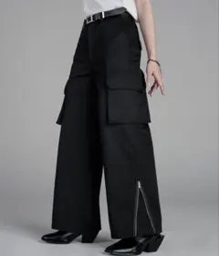 ADREER エクストラクオリティ フレアカーゴパンツ M ブラック 完売品