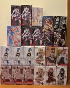 プライズ美少女フィギュアまとめ売り 22個一部最新含む 匿名配送】最新フィギュア含む 美少女プライズまとめ売り 22個セット