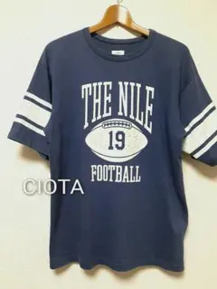 CIOTA　スビンコットン　半袖Tシャツ　フットボールのサムネイル