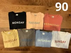 tete a tete 曜日Tシャツ 7枚セット 90のサムネイル