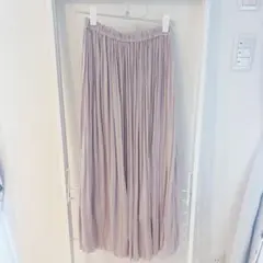ローリーズファーム　ロングスカート　プリーツスカート　ピンク　淡い　可愛い