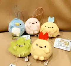 【全5種コンプリート】すみっコぐらし ばんざいゴムひも付き