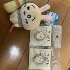 ウサギ ぬいぐるみとキーホルダー2個セット