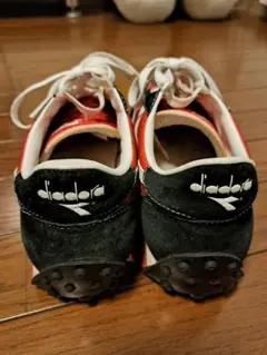 DIADORA RB-27-安全靴ブラック ✕オレンジXゴールド ディアドラ