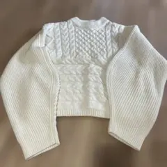 新品未使用⭐︎SLY ケーブル編み ニットセーター 白フリーサイズ