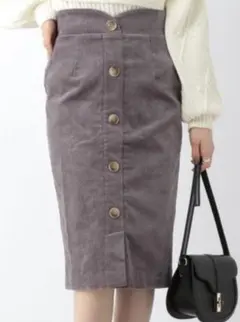 【未使用品】秋冬コーデュロイ　タイトスカート Heather ZOZOTOWN