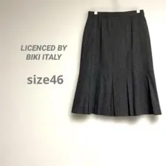 ビキ レディース ミモレ丈スリットスカート XL グレー