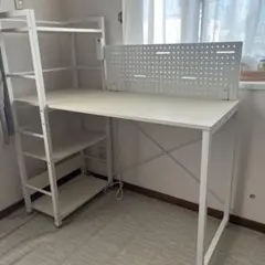 【ニトリ】棚付きデスク｜コンパクト＆おしゃれ（ほぼ未使用）