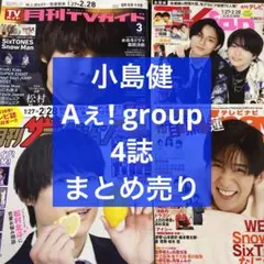 テレビ誌 小島健 Aぇ! group 4誌 まとめ売り