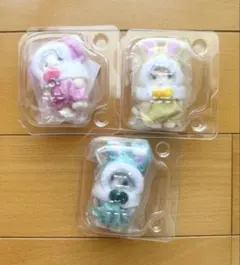 シルバニアファミリー 赤ちゃんカラフルウサギコスチューム 3体セット