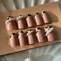 ネイルチップ レオパード柄【サイズ変更可】