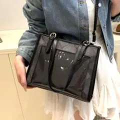 痛バッグ ショルダーバッグ 推し活 クリア おしゃれ 黒 ロリータ 缶バッジ