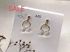 (370)ハンドメイドアクセサリー　ゴールドピアス