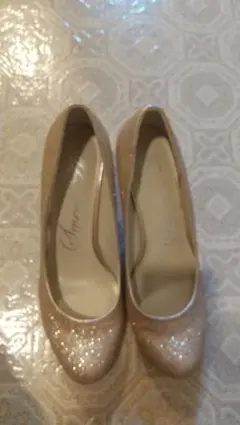 グリッター ゴールド パンプス Lサイズ