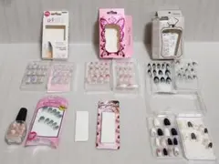 ネイルチップセット 多色デザイン 6セット