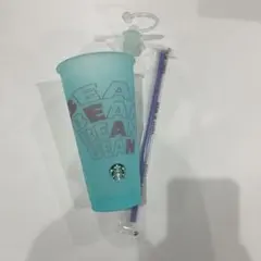 ミステリーカラーチェンジングリユーザブルコールドカップ　スタバ　ブルー　グリーン