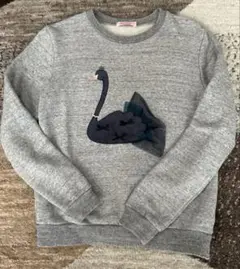 familiar スワン刺繍 トレーナー 160