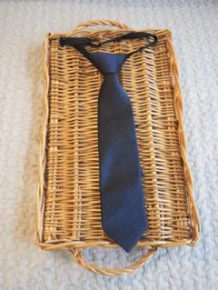 キッズ　ネクタイ　セレモニー　おしゃれ　入園　卒園　入学　ネイビー　ドット