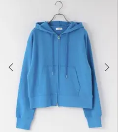 LOWRYSFARM ブルー ダブルジップ パーカー