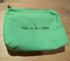 WCJ　This is all I OWN ロゴ キャンバス ポーチのサムネイル