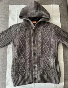 NICOLE フード付きカーディガン ニット (ニコル)