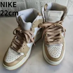 ナイキ　エアジョーダン　エレベート　ハイカット　ベージュ　ホワイト　22cm