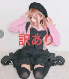 プリンセスメロディー量産型ピンクフリル付きブラウスレース襟長袖訳あり試着のみ