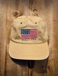 レア POLO Ralph Lauren キャップ USA アメリカ国旗