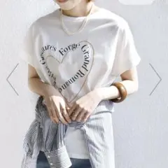 SHIPS ロゴプリント 半袖Tシャツ ホワイトのサムネイル