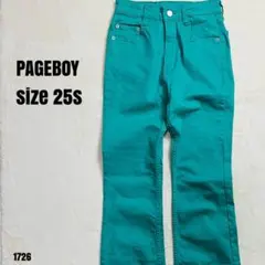 PAGEBOY ページボーイ デニム パンツ　グリーン サイズ25S 1726のサムネイル