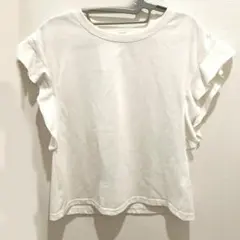 INGNI フリル袖 ホワイト Tシャツ M