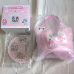 サンリオくじキキララ　②ティーポット　③バック　⑦プレート