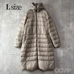 ち*り様 良品✨MIZUNO ブレスサーモ ロングダウンコート 軽量 防寒　ベル