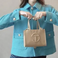 10/14削除　ZARA ツイードジャケット ブルー