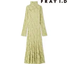 FRAY I.D フレイアイディー フラワーストレッチレースロングワンピース