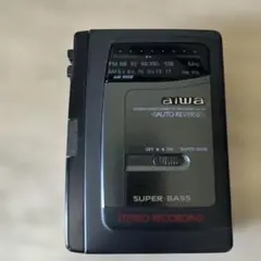 ジャンクaiwa ステレオラジオカセットレコーダー HS-JS215W 本体