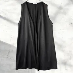 サンセリテ ロングジレ ベスト ノースリーブ 前開き Vネック レイヤードのサムネイル