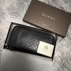 GUCCI ブラックレザー 長財布