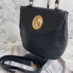 美品✨ディオール オーバル金具 ショルダーバッグ 2way ハンドバッグ レザー